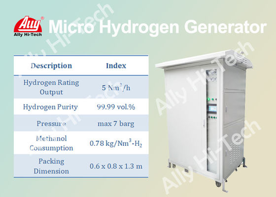 Tragbarer Mikrohydrogenerator, 5 Nm3/h-Wasserstoff-Reinigungs-Einheit